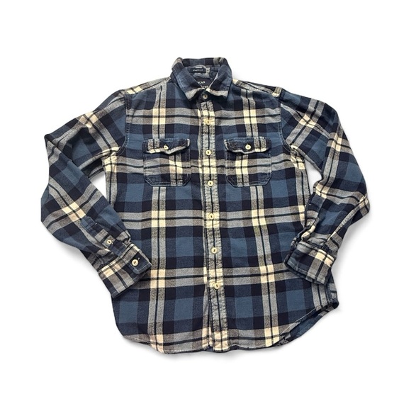 American Eagle Outfitters Other - American Eagle Outfitters Navy and Cream Patterned Shirt